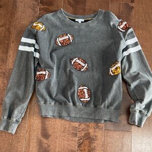 White Birch Gray Football Sweatshirt
